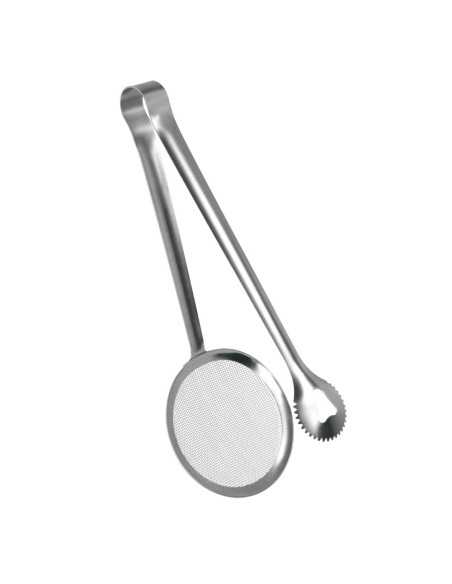 Pince & écumoire à frire inox 28cm