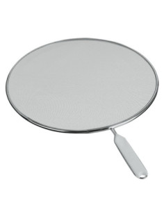 Couv. anti éclabous. tamis alu très fin manche plast. Ø 33cm