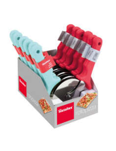 Coupe pizza & tarte ROTOPIZZA lame inox Ø 10cm col. Assort. En DISPLAY