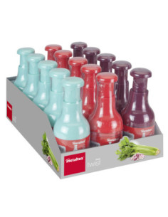 Hachoir à végétaux & oignons TWIST col. Assort. en DISPLAY