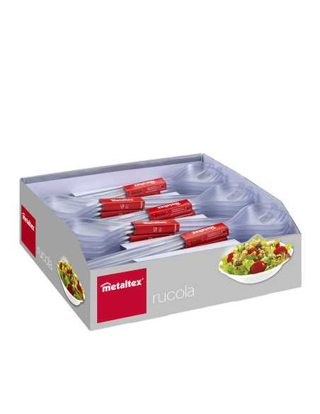 Couvert à salade RUCOLA col. transparent 23cm en DISPLAY