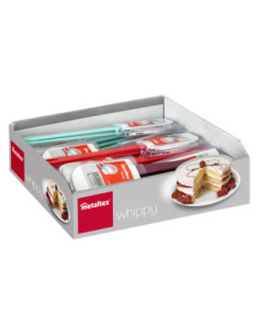 Lot de 2 spatules souples WHIPPY col. Assort. en DISPLAY