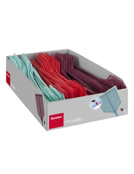 Tue-mouches MOSKITO plast. col. Assort. En DISPLAY