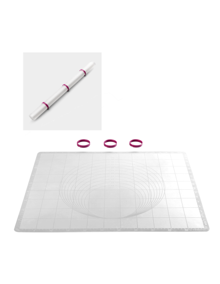 Tapis décoration & cuisson gradué silicone 48x58cm