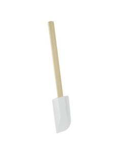 Lèche plat caoutchouc manche hêtre 28cm