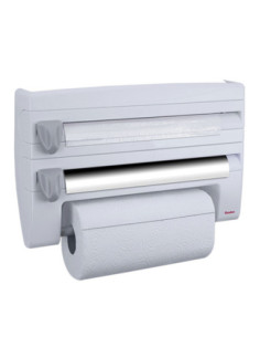 Dévidoir avec porte-épices 3 usages ROLL'N ROLL plast. col. BLANC