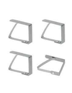 4 fixe-nappe inox