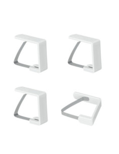 4 fixe-nappe inox + plast.