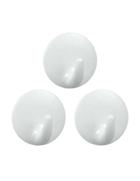 3 crochets adh. ROND Ø 3cm