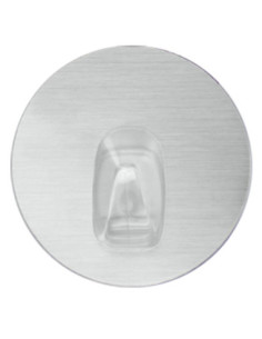 Crochet statique U-FIX plast. Ø 8,5cm col. SILVER