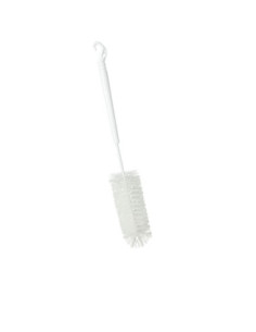 Goupillon brosse polyam. manche plast. pour biberons 30cm