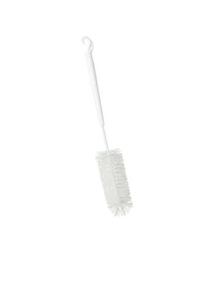 Goupillon brosse polyam. manche plast. pour biberons 30cm