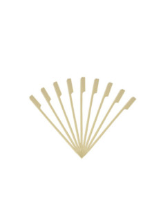 50 brochettes à poignées bambou 15cm