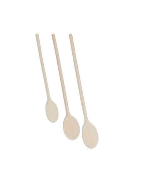 3 cuillères bois 25-30-35cm
