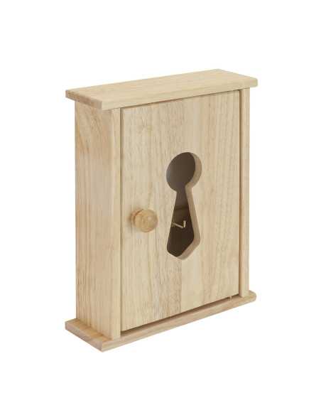 Boite à clés hévéa 26,5x19,5x8,5cm (EM.096)