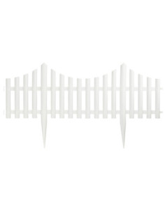 Bordure jardin plastique 59 x 33 x 0.5 cm set de 4 pièces