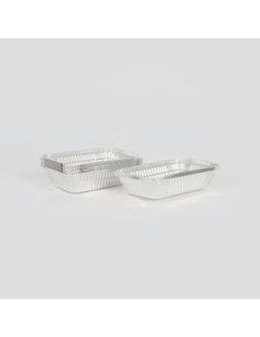 2 plats aluminium 32.5 x 25.5 x 6.5 cm