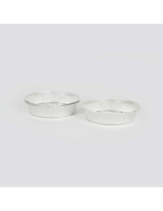 4 moules aluminium diamètre 21 x 4.5 cm