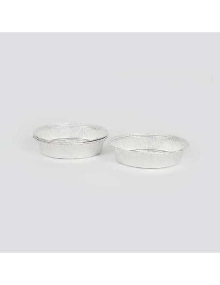 4 moules aluminium diamètre 21 x 4.5 cm