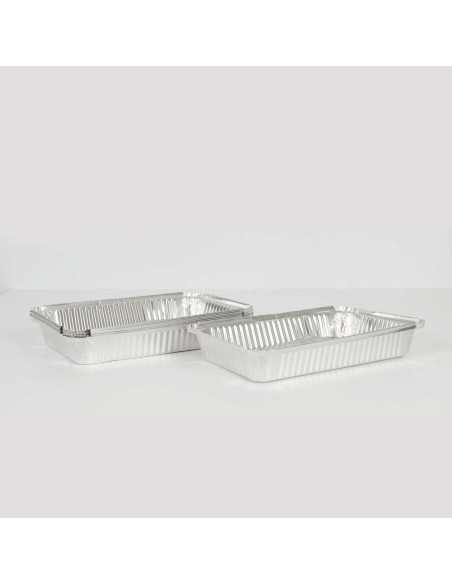 4 barquettes aluminium 21.5 x 15 x 5.8 cm