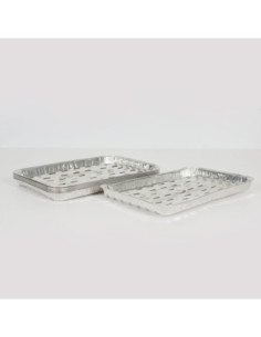 3 barquettes aluminium 34 x 23 cm