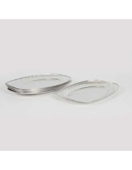 2 plateaux aluminium 42 x 28.6 cm