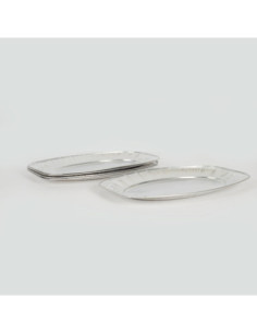 3 plateaux aluminium 35 x 24 cm