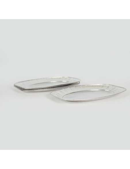 3 plateaux aluminium 35 x 24 cm