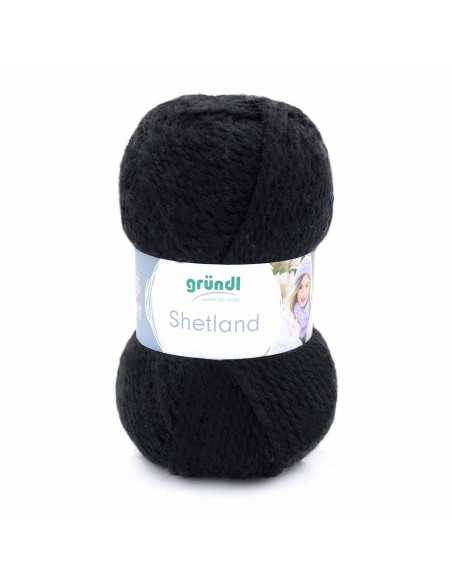 Pelote Shetland 100g noir
