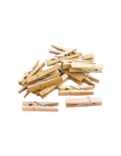 Pinces à linge bois naturel 2,5 cm x 50 pcs