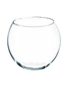 Vase Boule Transparent – Verre Rond Ø 15 cm Pour Déco Intérieure Élégante