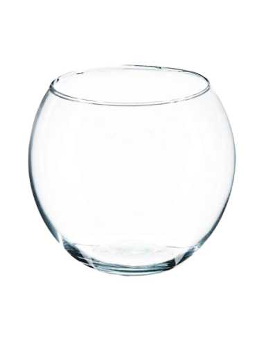 Vase boule transparent diamètre 15 cm