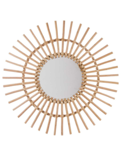 Miroir rotin soleil diamètre 58 cm