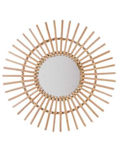 Miroir rotin soleil diamètre 58 cm