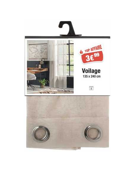 Voilage lin 135 x 240 cm
