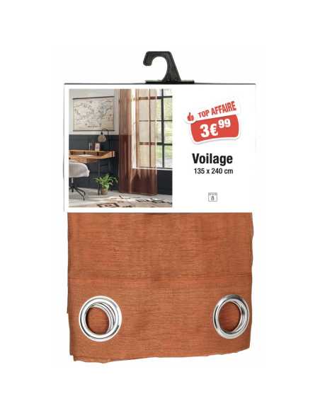 Voilage terra cotta 135 x 240 cm
