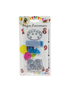 8 Bougies pour anniversaire Chiffres