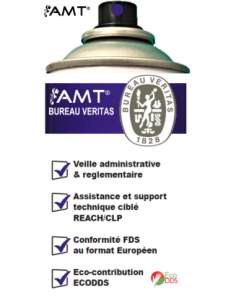 Bombe de peinture aérosol AMT améthyste 2