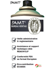 Bombe de peinture aérosol AMT ardoise 2