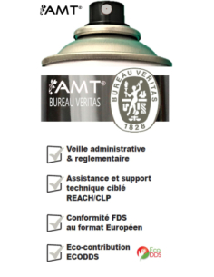 Bombe de peinture aérosol AMT effet chrome 2