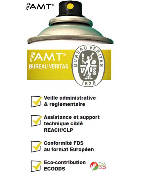 Bombe de peinture aérosol AMT jaune titi