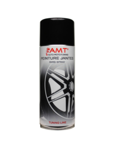 Bombe de peinture aérosol AMT noir spécial jantes