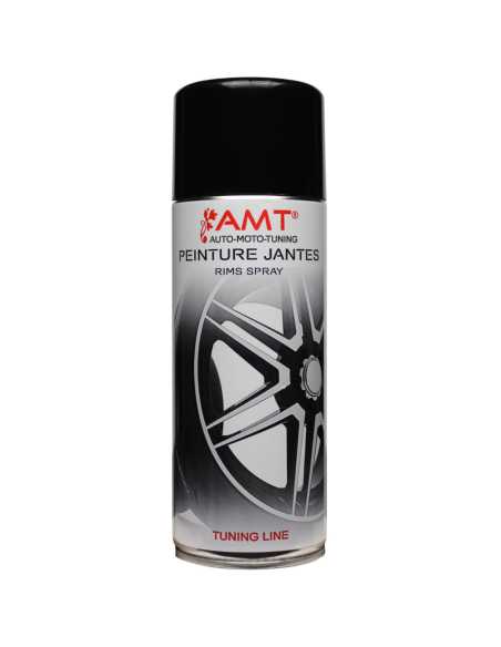 Bombe de peinture aérosol AMT noir spécial jantes