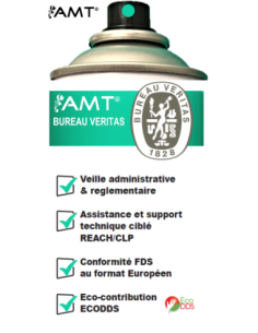 Bombe de peinture aérosol AMT vert émeraude 2