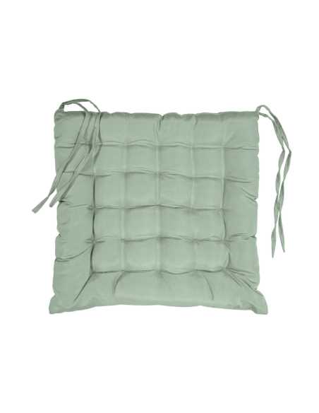 Assise matelassée 40 x 40 cm Essentiel sauge