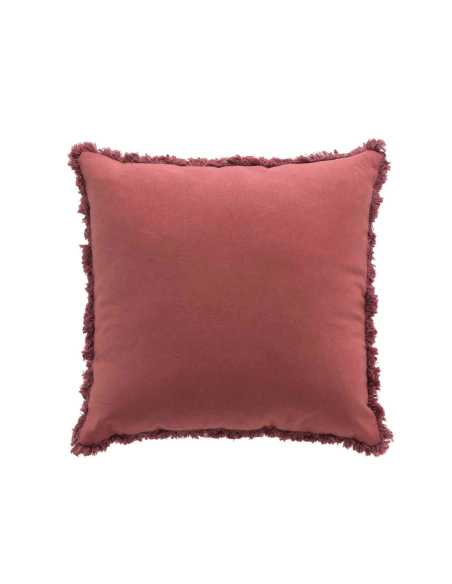 Coussin déhoussable 45 x 45 cm Eve marsala