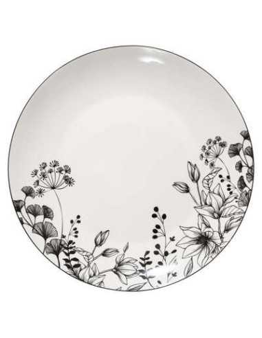 Assiette plate White Floral Diamètre 27 cm