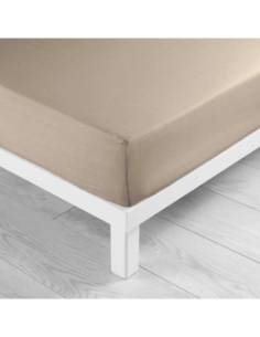 Drap-housse 140 x 190 cm Lina sable