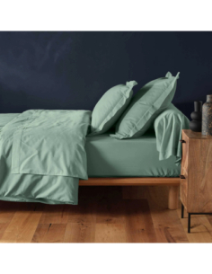 Drap-housse 140 x 190 cm Lina sauge 2