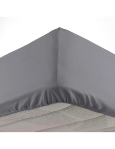 Drap-housse 140 x 190 cm Microfibre anthracite